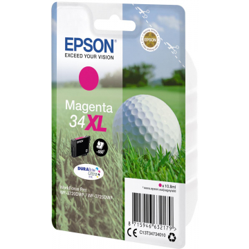 Epson inktcartridge 34XL, 950 pagina's, OEM C13T34734010, magenta