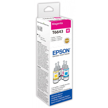 Epson inktfles T664 magenta, 6500 pagina's - OEM: C13T664340