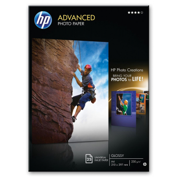 HP fotopapier Advanced Glossy ft A3, 250 g, pak van 20 vel