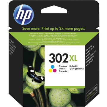 HP inktcartridge 302XL 3 kleuren, 330 pagina's - OEM: F6U67AE
