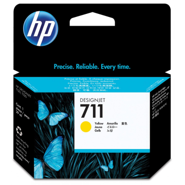 HP inktcartridge 711 geel, 38 ml - OEM: CZ132A