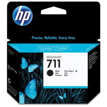 HP inktcartridge 711 High-Capacity zwart, 80 ml - OEM: CZ133A