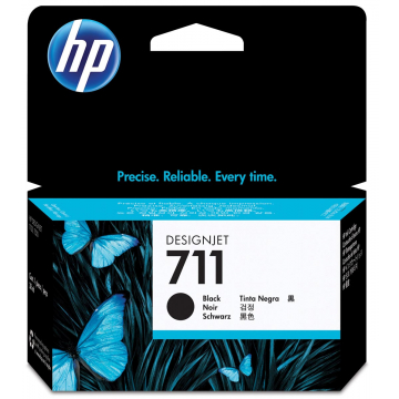 HP inktcartridge 711 zwart, 38 ml - OEM: CZ129A