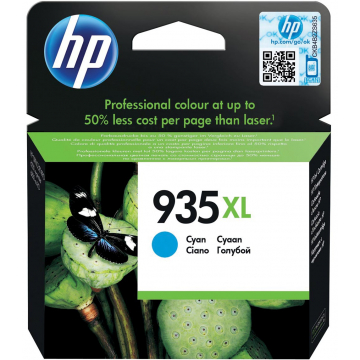 HP inktcartridge 935XL cyaan, high capacity, 825 pagina's - OEM: C2P24AE
