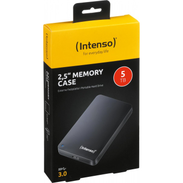 Intenso Memory Case draagbare harde schijf, 5 GB, zwart
