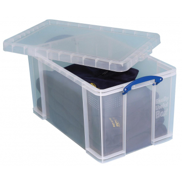 Really Useful Box 84 liter, transparant