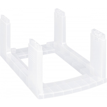 Really Useful Box sectie om toren te verhogen met doos of lade, transparant