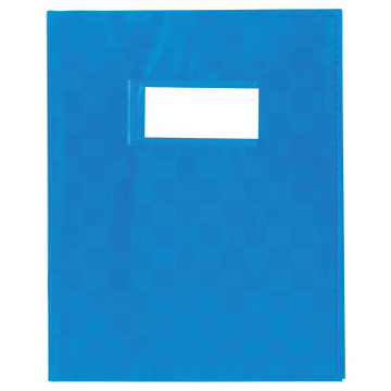 schriftomslagen blauw