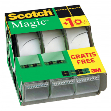 Scotch plakband Magic ft 19 mm x 7,5 m, 2 + 1 gratis