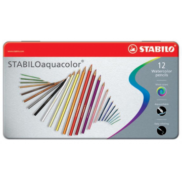 Stabilo kleurpotlood Aquacolor 12 potloden