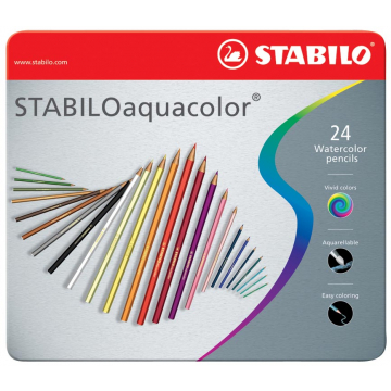 Stabilo kleurpotlood Aquacolor 24 potloden