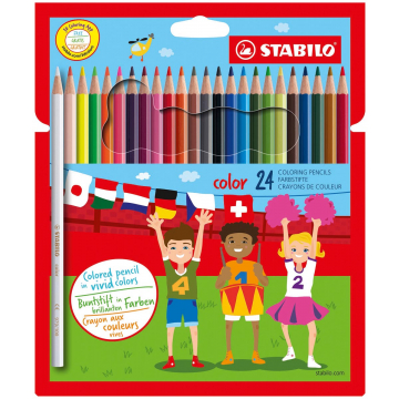 Stabilo kleurpotlood Color 24 potloden in een kartonnen etui
