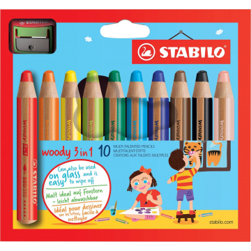 Stabilo kleurpotlood Woody 3 in 1