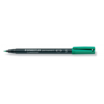 Staedtler OHP-marker Lumocolor permanent, fijne punt van 0,4 mm, groen