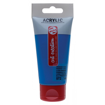 Talens Art Creation acrylverf tube van 75 ml, primaircyaan