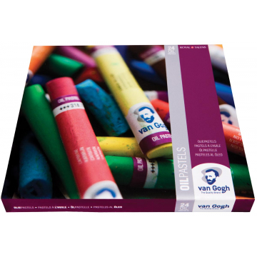 Van Gogh oliepastel basisset, doos met 24 pastels