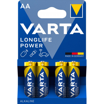 Varta batterij Longlife Power AA, blister van 4 stuks