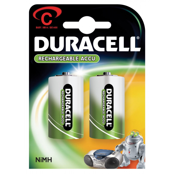 Wardianzaak voorraad Stroomopwaarts Duracell oplaadbare batterijen C, blister van 2 stuks kopen? - Office  Supplies
