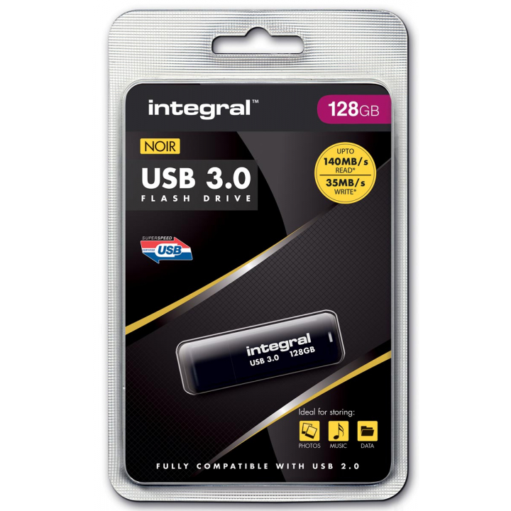 Wafel Voorstel dienblad Integral USB stick 3.0, 128 GB, zwart kopen? - Office Supplies