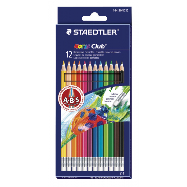 Aas Bladeren verzamelen Huiswerk maken Staedtler kleurpotlood Noris Club uitgombaar 12 potloden kopen? - Office  Supplies