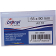 Bronyl U-mapje uit transparante PVC van 140 micron, ft kredietkaart