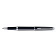 Rollerpen Waterman HÃÂ©misphÃÂ¨re black lacquer CT fijn