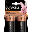 Duracell batterij Plus 100% D, blister van 2 stuks