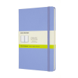 Notitieboek Moleskine large 130x210mm blanco hard cover hydrangea blue