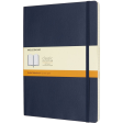 Notitieboek Moleskine XL 190x250mm lijn soft cover sapphire blue