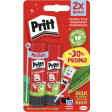 Pritt plakstift, 22 g, blister van 2 stuks, korting van 30 %