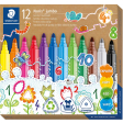 Staedtler Viltstift Noris 328 JUMBO, 12 stiften