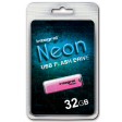 Integral Neon USB 2.0 stick, 32 GB, roze