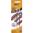 BIC vulling voor balpen 4 Colours Smooth, medium, blister van 2 stuks, zwart