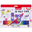 Bruynzeel viltstiften, etui met 50 stuks