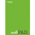 OFFICE products schrijfblok, 60 g/m², ft A5, geruit, blok van 50 vel