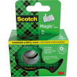 Scotch Magic Tape plakband ft 19 mm x 7,5 m, dispenser + 3 rolletjes, ophangbaar doosje
