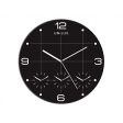 Wandklok Unilux On Time 30,5cm zwart/wit