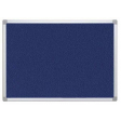 Q-CONNECT textielbord met aluminium frame 60 x 45 cm blauw
