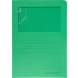 Q-CONNECT L-map met venster, 120 g/m², A4, pak van 100 stuks, groen