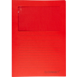 Q-CONNECT L-map met venster, 120 g/m², A4, pak van 100 stuks, rood