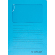 Q-CONNECT L-map met venster, 120 g/m², A4, pak van 100 stuks, blauw