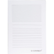 Q-CONNECT L-map met venster, 120 g/m², A4, pak van 100 stuks, wit
