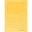 Q-CONNECT L-map met venster, 120 g/m², A4, pak van 100 stuks, oranje