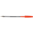 Q-CONNECT balpen, met dop, 0,7 mm, medium punt, rood, doos van 50 stuks