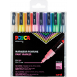 Uni POSCA paintmarker PC-3M, 1,5 mm, etui van 8 markers in geassorteerde pastelkleuren