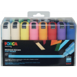 Uni POSCA paintmarker PC-8K, 8 mm, etui met 16 stuks in geassorteerde kleuren
