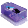 Really Useful Box opbergdoos 9 liter, transparant paars