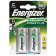 Energizer herlaadbare batterijen Power Plus C, blister van 2 stuks