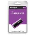 Integral USB 2.0 stick, 32 GB, zwart