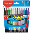 Maped Viltstift Color'Peps 12 stiften in een kartonnen etui